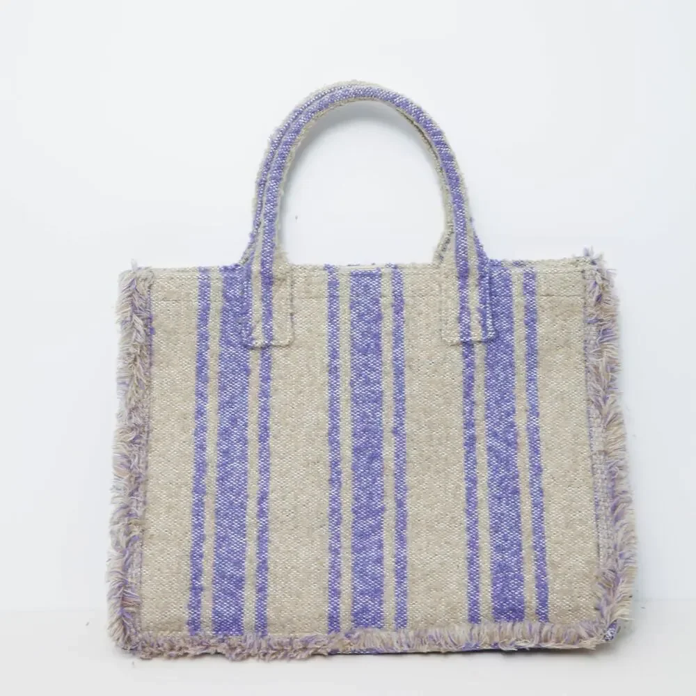 Sandro Striped Kasbah Bag